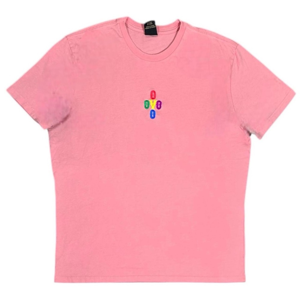 Ovo October’s Very Own Embroidered Center Logo T Shirt Pink - Picture 2 of 7